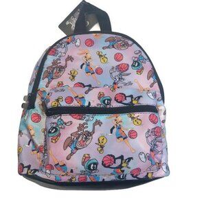 Bioworld Space Jam A New Legacy MINI Backpack Pink Multi-Color 11" x 9"